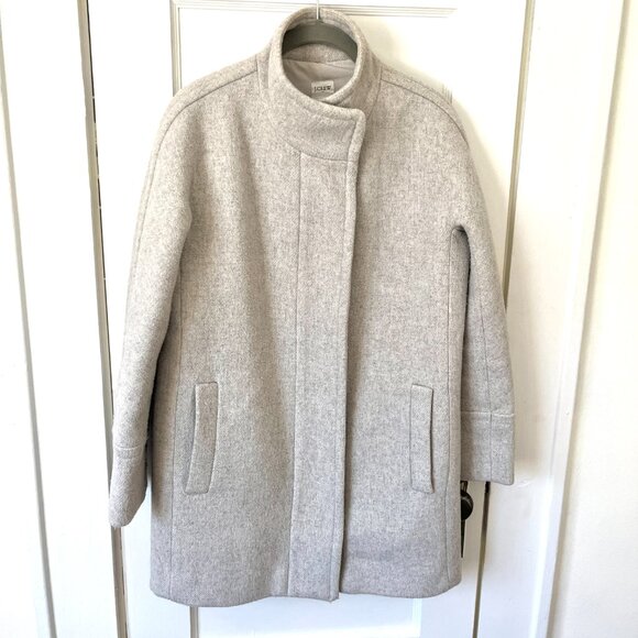 J. Crew City Coat Wool Blend - Picture 1 of 16